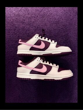 Nike Dunk Low Maroon and Cream Valentine’s Day edition!